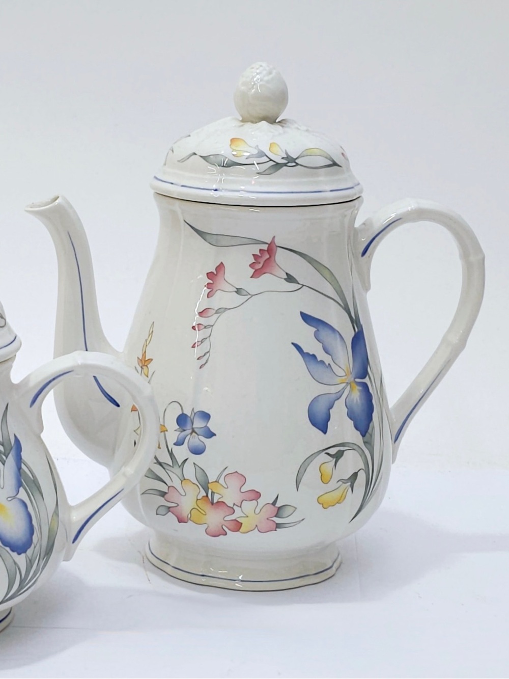 90’s Vintage Villeroy & Boch Riviera Porcelain Coffee Pot / Tea Pot with Lid